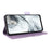 For ZTE nubia S2 Phone Case Leather Wallet Flip Phone Cover with Hardware Decor - Purple - 3