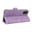 For ZTE nubia S2 Phone Case Leather Wallet Flip Phone Cover with Hardware Decor - Purple - 4