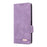 For ZTE nubia S2 Phone Case Leather Wallet Flip Phone Cover with Hardware Decor - Purple - 6