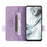 Phone Case for ZTE nubia S2R  /  S2e  /  S2 Lite Leather Wallet Flip Phone Cover with Hardware Decor - Purple - 2