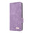 Phone Case for ZTE nubia S2R  /  S2e  /  S2 Lite Leather Wallet Flip Phone Cover with Hardware Decor - Purple - 6
