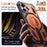 For iPhone 17 Magnetic Case Rotating Kickstand PC + TPU Shockproof Drop-proof Phone Cover - Orange - 6