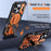 For iPhone 18 Pro / 17 Pro Magnetic Case Rotating Kickstand PC + TPU Shockproof Drop-proof Phone Cover - Orange - 2