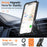 For iPhone 18 Pro / 17 Pro Magnetic Case Rotating Kickstand PC + TPU Shockproof Drop-proof Phone Cover - Orange - 3