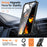 For iPhone 15 Magnetic Case Rotating Kickstand PC + TPU Shockproof Drop-proof Phone Cover - Orange - 3