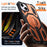 For iPhone 15 Magnetic Case Rotating Kickstand PC + TPU Shockproof Drop-proof Phone Cover - Orange - 6