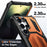 For Samsung Galaxy S25 Ultra Magnetic Case Rotating Kickstand PC + TPU Shockproof Drop-proof Phone Cover - Orange - 5