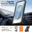 For Samsung Galaxy S24 Magnetic Case Rotating Kickstand PC + TPU Shockproof Drop-proof Phone Cover - Orange - 3