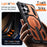 For Samsung Galaxy S24 Ultra Magnetic Case Rotating Kickstand PC + TPU Shockproof Drop-proof Phone Cover - Orange - 6