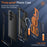 For Samsung Galaxy S24 Ultra Magnetic Case Rotating Kickstand PC + TPU Shockproof Drop-proof Phone Cover - Orange - 7