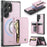 JEEHOOD For Samsung Galaxy S26 Ultra Case  J12 Magnetic Detachable Zipper Wallet Kickstand Leather Back Cover Compatible with MagSafe - Pink - 1