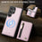 JEEHOOD For Samsung Galaxy S26 Ultra Case  J12 Magnetic Detachable Zipper Wallet Kickstand Leather Back Cover Compatible with MagSafe - Pink - 4
