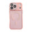 WANLONFENG For iPhone 17 Pro Magnetic Back Cover  QB1 Series PC TPU Shockproof Phone Case - Pink - 1