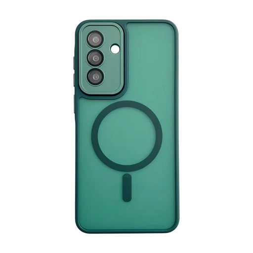 WANLONFENG For Samsung Galaxy A15 5G / Galaxy A15 4G Magnetic Case  QB Series PC TPU Phone Cover with Screen Film - Dark Green - 2