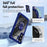 For Samsung Galaxy S26 Case Alloy Lens Frame PC + TPU Kickstand Phone Back Cover - Blue - 5