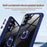 For Samsung Galaxy A57 5G Case Alloy Lens Frame PC + TPU Kickstand Phone Back Cover - Blue - 6