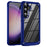 For Samsung Galaxy A57 5G Case Anti-Drop Alloy Lens Frame PC + TPU Phone Cover - Blue - 1