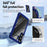For Samsung Galaxy A57 5G Case Anti-Drop Alloy Lens Frame PC + TPU Phone Cover - Blue - 5