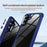 For Samsung Galaxy A57 5G Case Anti-Drop Alloy Lens Frame PC + TPU Phone Cover - Blue - 6
