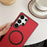 For Samsung Galaxy S26 Ultra Magnetic Case Anti-Drop PU Leather + PC Cover - Red - 5