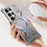 For Samsung Galaxy S23 Ultra Magnetic Bumper Case Rotating Kickstand Metal Phone Cover - Desert Gold - 7