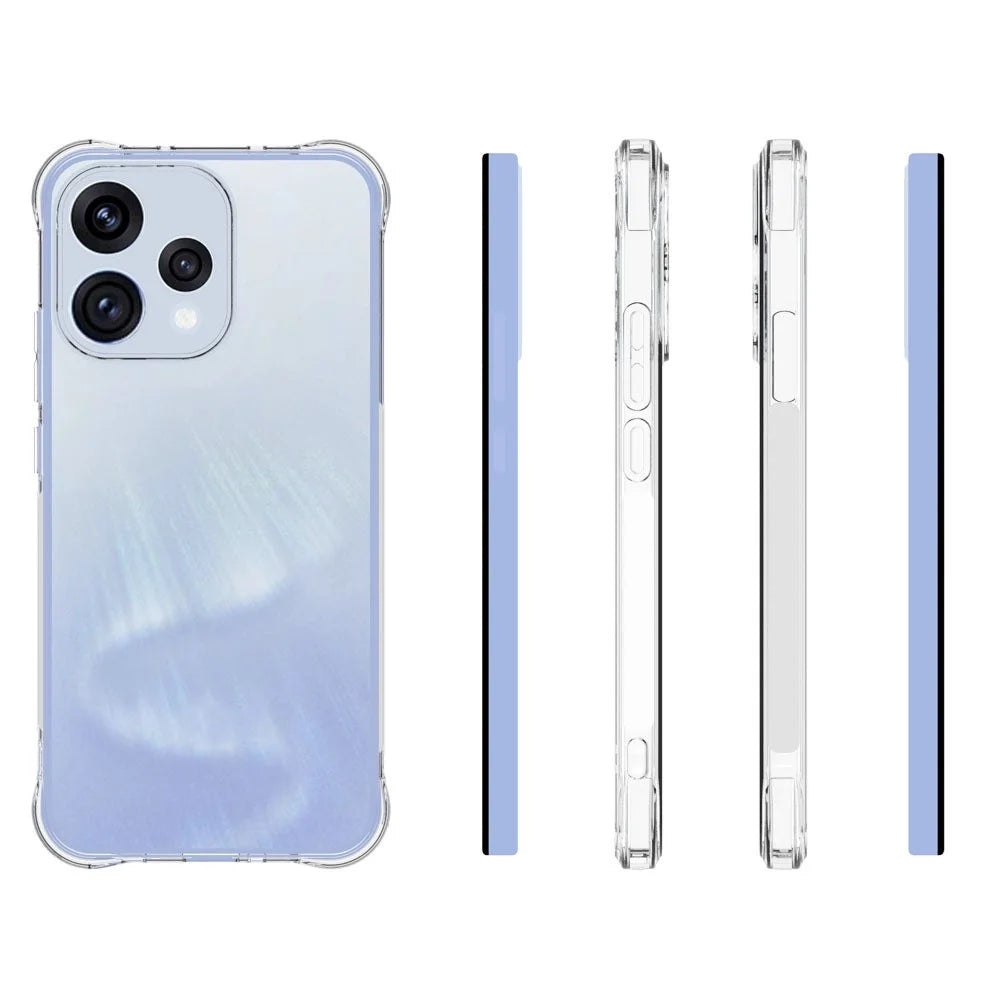 WANLONFENG For Oppo Reno15c 5G (China) / Oppo Reno15 5G (Global) Case  WL Series 2.0mm TPU Phone Cover with Tempered Glass Film - Transparent - 3
