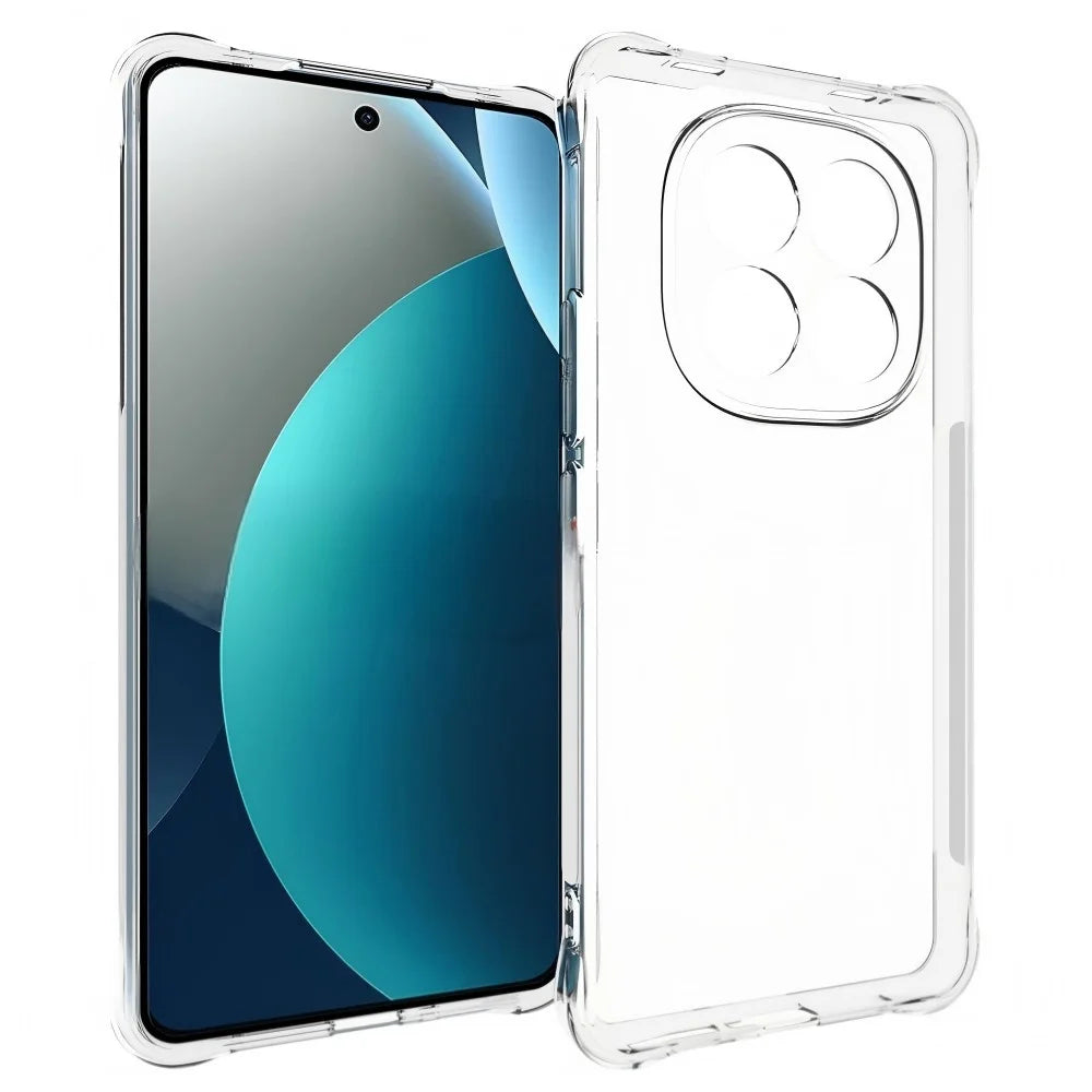 WANLONFENG For Xiaomi Redmi Note 15 Pro 4G (Global) Case  WL Series 2.0mm TPU Phone Cover with Tempered Glass Film - Transparent - 2