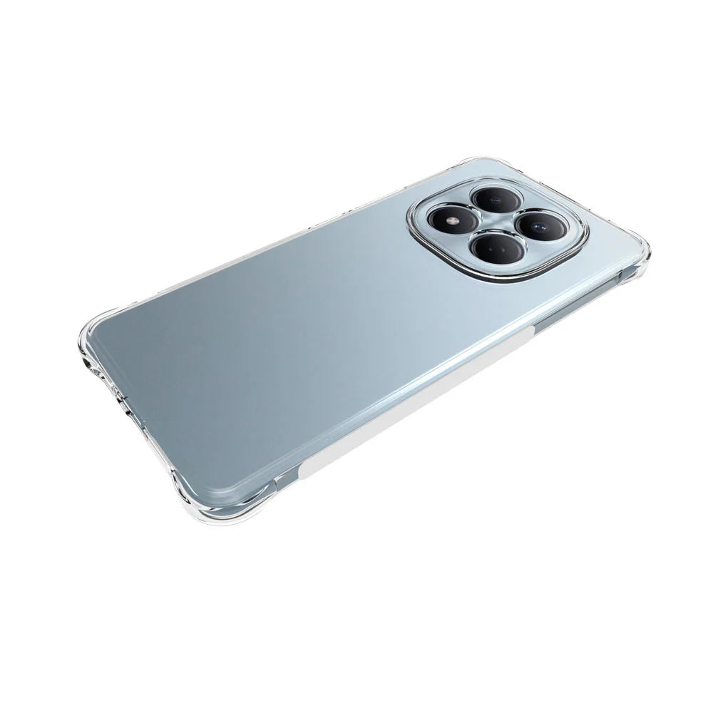 WANLONFENG For Xiaomi Redmi Note 15 Pro 4G (Global) Case  WL Series 2.0mm TPU Phone Cover with Tempered Glass Film - Transparent - 4