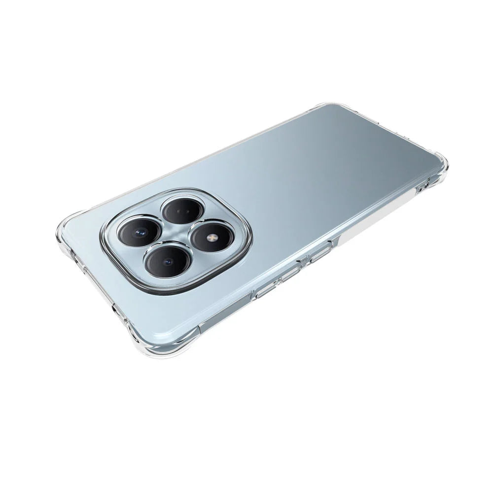 WANLONFENG For Xiaomi Redmi Note 15 Pro 4G (Global) Case  WL Series 2.0mm TPU Phone Cover with Tempered Glass Film - Transparent - 6