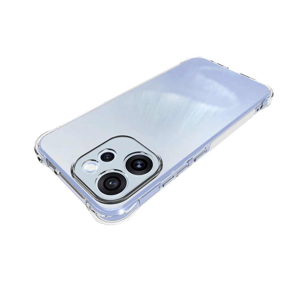 WANLONFENG For Oppo Reno15 F 5G TPU Case  WL2 Series 2.0mm Phone Cover with 2Pcs Tempered Glass Films - Transparent - 5