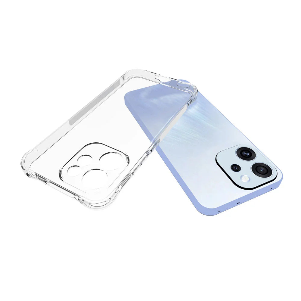 WANLONFENG For Oppo Reno15 F 5G TPU Case  WL2 Series 2.0mm Phone Cover with 2Pcs Tempered Glass Films - Transparent - 6