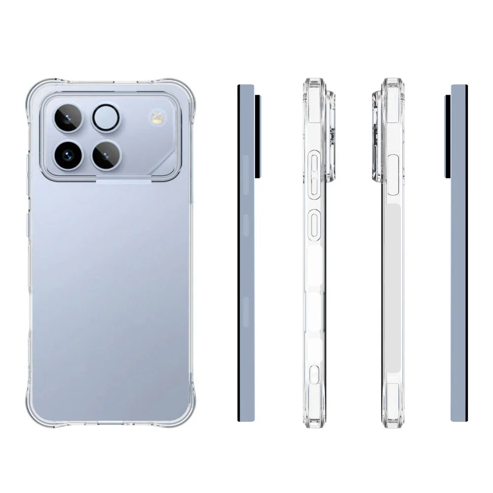 WANLONFENG For Honor Win 5G TPU Case  WL2 Series 2.0mm Phone Cover with 2Pcs Tempered Glass Films - Transparent - 3