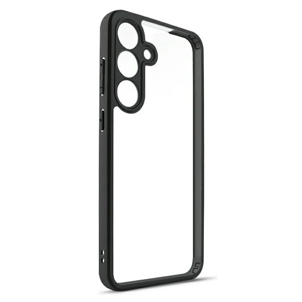 For Samsung Galaxy S26 Phone Case Shockproof PC + TPU Clear Back Cover - Black+Transparent - 3