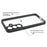 For Samsung Galaxy S26+ Phone Case Shockproof PC + TPU Clear Back Cover - Black+Transparent - 5