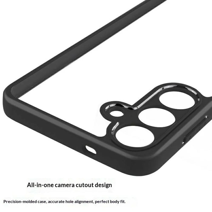 For Samsung Galaxy S26+ Phone Case Shockproof PC + TPU Clear Back Cover - Black+Transparent - 7