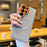 For Samsung Galaxy S26 Magnetic Case Wave Texture PU Leather Coated PC + TPU Phone Cover - Grey - 2