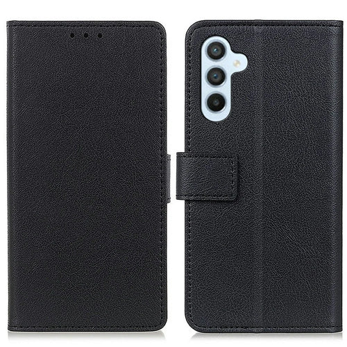 For Samsung Galaxy S26+ Case PU Leather Stand Wallet Phone Cover - Black - 1