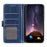 For Samsung Galaxy S26+ Case Crazy Horse Texture PU Leather Phone Stand Cover - Blue - 2