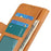 For Samsung Galaxy S26+ Case Stand Cowhide Texture PU Leather Phone Cover - Yellow - 4
