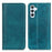 For Samsung Galaxy S26+ Stand Case Split Leather Litchi Texture Wallet Phone Cover - Green - 1