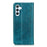 For Samsung Galaxy S26+ Stand Case Split Leather Litchi Texture Wallet Phone Cover - Green - 7