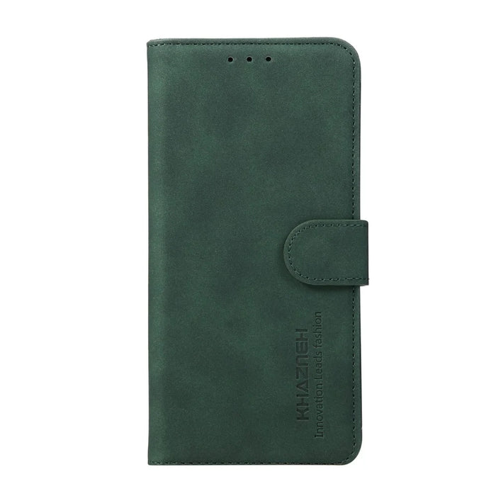 KHAZNEH For Samsung Galaxy S26+ Case Anti Scratch PU Leather Wallet Stand Phone Cover - Green - 6