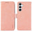 ABEEL For Samsung Galaxy S26+ Case PU Leather Folio Stand View RFID Blocking Phone Cover - Pink - 1