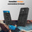 For Samsung Galaxy A37 5G Case PC + TPU Kickstand Phone Back Cover with Camera Slider - Black - 6