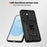 For Samsung Galaxy A37 5G Case PC + TPU Kickstand Phone Back Cover with Camera Slider - Black - 7