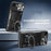 For iPhone 17e / 16e Case TPU + PC Phone Cover with Kickstand , Slide Lens Window - Black - 4