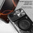 For iPhone 17e / 16e Case TPU + PC Phone Cover with Kickstand , Slide Lens Window - Black - 7