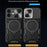 For iPhone 17 Case TPU + PC Phone Cover with Kickstand , Slide Lens Window - Black - 5