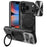 For iPhone 17 Pro Case TPU + PC Phone Cover with Kickstand , Slide Lens Window - Black - 1