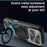 For iPhone 17 Pro Case TPU + PC Phone Cover with Kickstand , Slide Lens Window - Black - 5